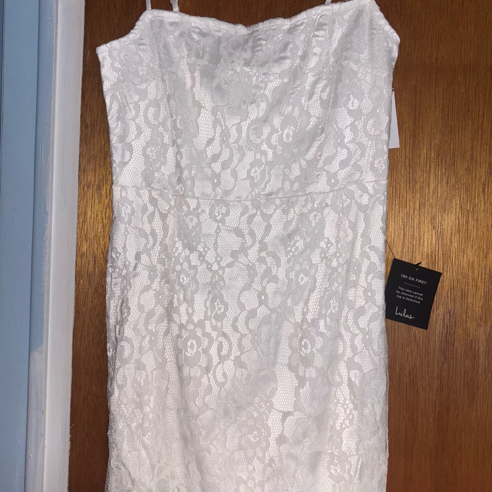 Lulu's White Lace Dress